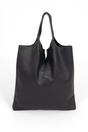 Navy Blue Italian Leather Shoulder Bag, Image 1 of 5