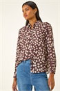 Stone Abstract Spot Print Shirt , Image 4 of 5