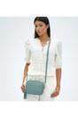 Denim The Tassel Denim Leather Crossbody Bag, Image 3 of 5