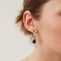 Silver Spero Silver Pear Shape Amethyst Sterling Silver Drop Earrings, Image 4 of 4