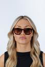 Brown Bold Rounded Sunglasses in Tortoiseshell, Image 6 of 6
