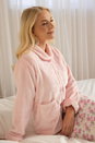 Pink Camille Lingerie Pink Classic Button Bed Jacket, Image 4 of 7