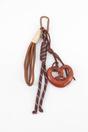 Brown Pretzel Clip On Bag Charm, Image 1 of 3