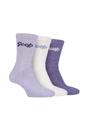 Purple 3 Pack Cotton Rich Ribbed Boot Socks, Image 1 of 3