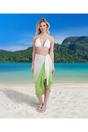 Lime Verano - Tie-Dye Cotton Sarong - Lime Green, Image 2 of 2