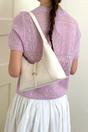 Beige Structured Shoulder Bag With Top Handle, Image 2 of 5