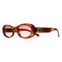Brown Oval Striped Tobacco Etruscan Pink Gradient MU06ZS, Image 2 of 3