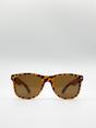 Brown Classic Wayfarer Plastic Frame Sunglasses, Image 2 of 5