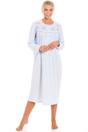 Blue Long Sleeve Cuddle Knit Nightdress, Image 1 of 6