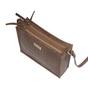 Tan 'SUSAN' Croc Real Leather Rectangle Box Crossbody Bag, Image 3 of 5