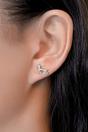 Silver Sterling Silver Sausage Dog Studs, Image 2 of 3