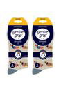 Teal 6 Pairs Wildlife Dogs Cats Patterned Socks, Image 2 of 2