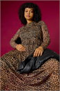 Natural  Curve Animal Print A-Line Stretch Dress, Image 7 of 9