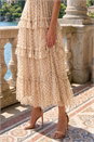 Ivory  Polka Dot Frill Mesh Maxi Dress, Image 4 of 4