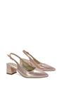 Rose 'Virelai' Shimmer Low Block Heels With Slingback, Image 3 of 6