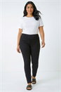 Black Curve Elastic Waist Stretch Denim Jegging, Image 1 of 5