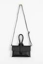 Black Italian Leather Wristlet Clutch Bag, Image 5 of 5