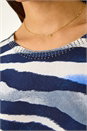 Blue Ombre Animal Print Knit Jumper , Image 5 of 5
