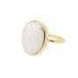Gold Statement Rainbow Moonstone June Birthstone Ring, Image 1 of 1