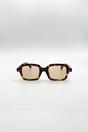 Tortoishell Bold Square Sunglasses In Tortoiseshell, Image 1 of 5