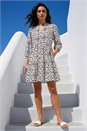 Black Circle Broderie Smock Dress, Image 2 of 4