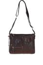 Dark Brown Exquisite Real Leather Cross Body Bag, Image 2 of 5