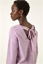 Lilac Ribbon Bow Tie Back Jumper, Image 4 of 5