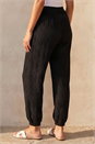 Black Textured Balloon Trouser, Image 3 of 4