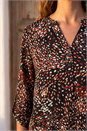 Copper Abstract Puff Print Shirt, Image 4 of 4