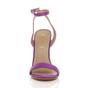 Purple AJVANI Purple High Heel Ankle Strap Barely There Sandals, Image 5 of 5