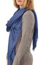 Blue Plain Glitter Lightweight Evening Scarf, Image 1 of 2