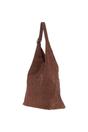 Brown 'Tocco di Lusso' Leather Brown Suede Bag, Image 2 of 3