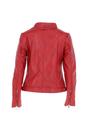Red Ashwood Leather Red 'Kore' Real Leather Biker Jacket, Image 4 of 5