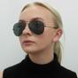 Black Aviator Black Green Polarized Aviator 3025 Sunglasses, Image 6 of 6
