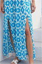 Blue Aztec Bardot Dress, Image 4 of 4