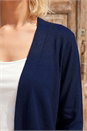 Navy  Petite Plain Stretch Cardigan, Image 4 of 4