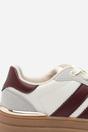 Grey 'Brisa' Platform Lace Up Trainers with Side Stripes, Image 7 of 8