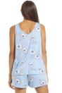 Blue Spandex Short Pyjama Set, Image 3 of 5