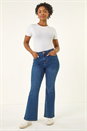 Indigo Petite Bootcut Stretch Jeans, Image 2 of 6