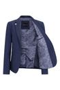 Navy Infinity Leather Navy Womens 3 Piece Plain Navy Formal Office Suit, Image 4 of 8