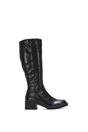 Black 'Nyx' Knee High Equestrian Style Biker Riding Boots, Image 1 of 6