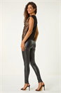 Bronze Sequin Cowl Neck Stretch Jersey Top, Image 3 of 5