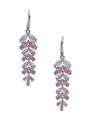Light Pink Leaf Cluster Drop Earrings, Image 1 of 3