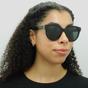 Black Saint Laurent Black Round Black Grey Sunglasses, Image 5 of 6