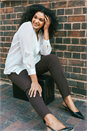 Dark Brown Curve Straight Leg Trouser, Image 6 of 7