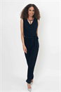 Navy  Julianna Cowl Neck Diamante Jumpsuit, Image 1 of 3