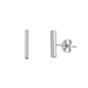 Silver Bar Stud Plain Earrings Sterling Silver, Image 1 of 1