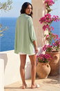 Pale Green Relaxed Smart Stretch Shirt, Image 3 of 4