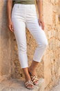 White Petite Stretch Crop Denim Jegging, Image 2 of 4