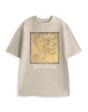 Beige Lord Of The Rings Map Large T-Shirt, Image 1 of 4